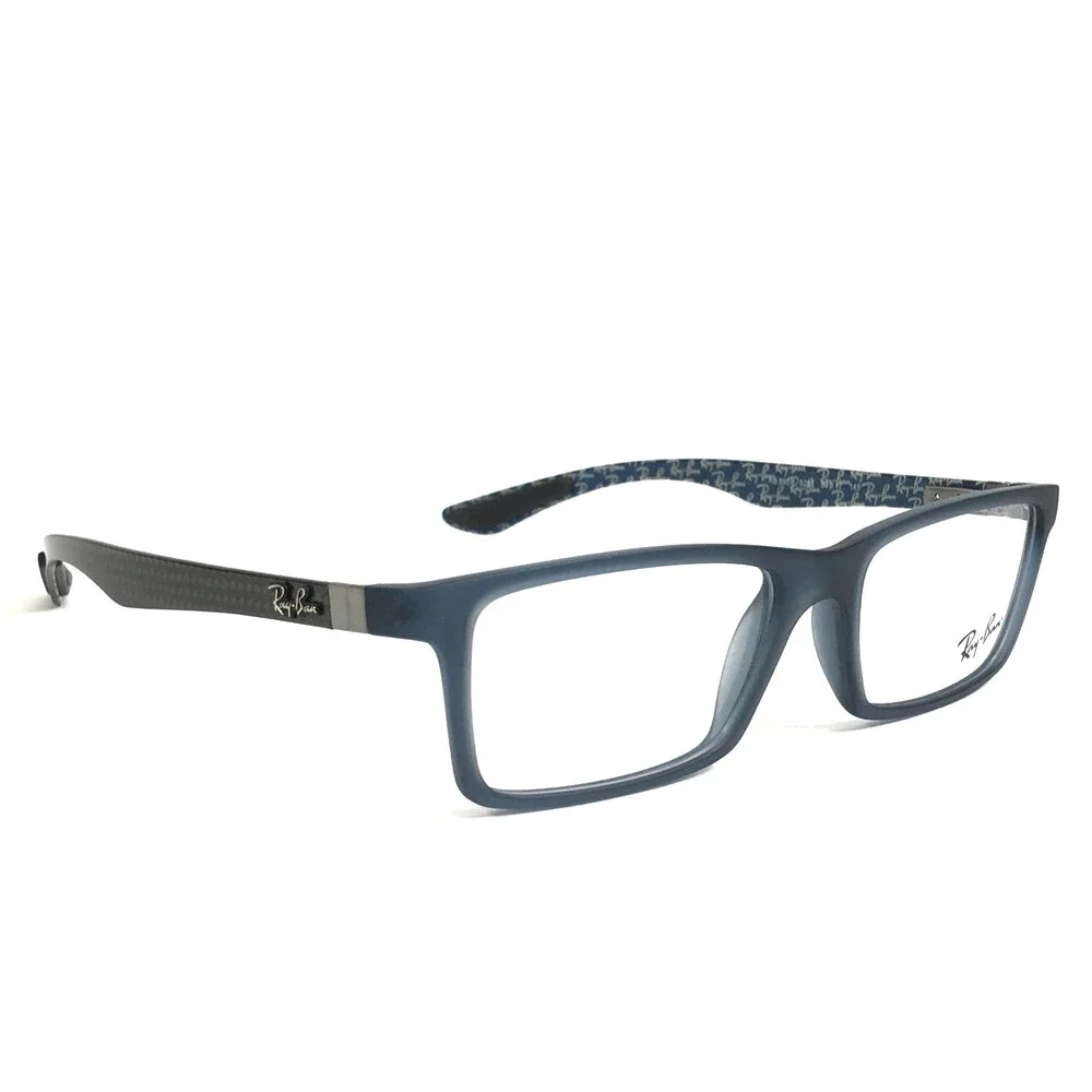 Ray-Ban Eyeglasses Frames RB8901 5262 Matte Blue Gray Carbon Fiber 53-17-145